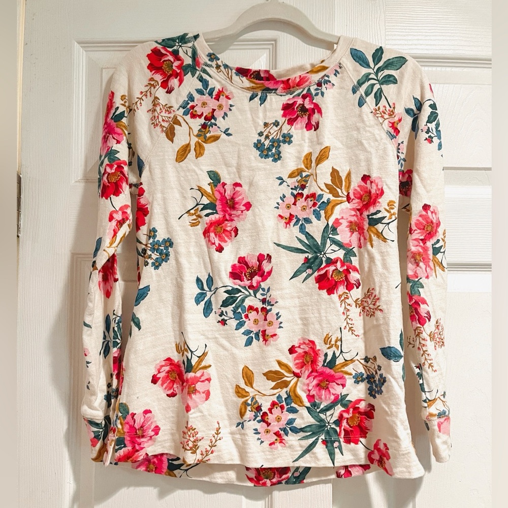 Loft Floral Sweatshirt XS